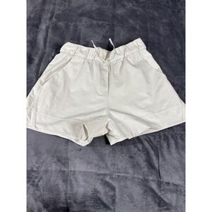 Lululemon Lab Shorts Womens Small Bone Off White Drawstring LW7CPGS.0 High Rise